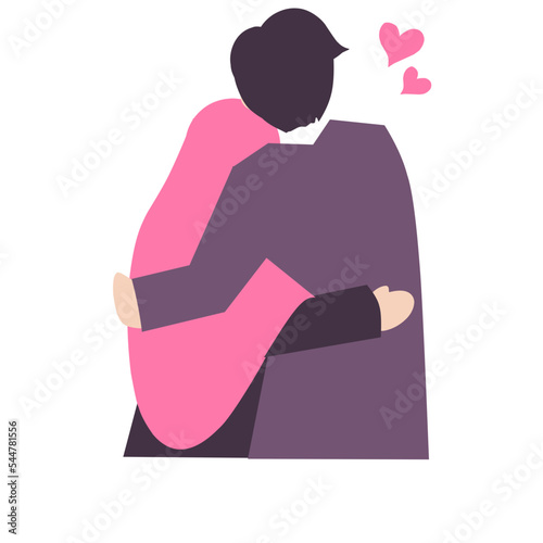 Romantic Muslim couple
