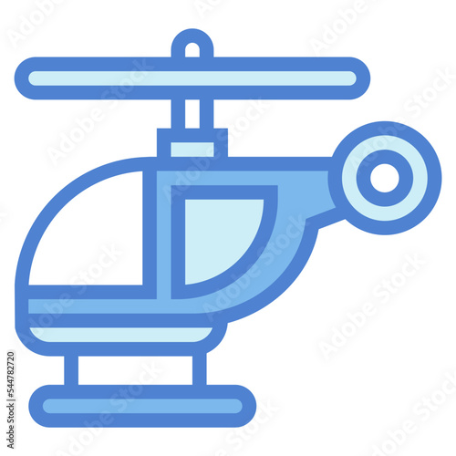 helicoptor two tone icon style