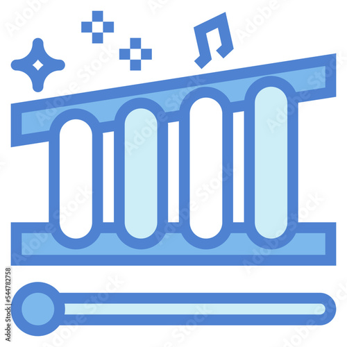 xylophone two tone icon style