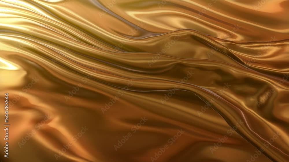 Oil fluid abstract fabric gold liquid. Golden wave background. Gold background. Gold texture. Lava, nougat, caramel, amber, honey, oil. 3d rendering Oil fluid abstract fabric gold liquid. Golden wave background. Gold background. Gold texture. Lava, nougat, caramel, amber, honey, oil. 3d rendering