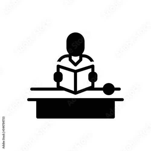 Black solid icon for concentrate