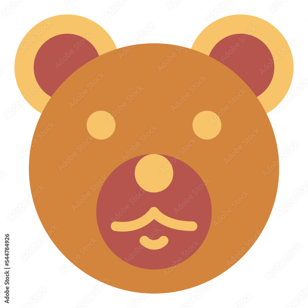 bear flat icon style bear flat icon style
