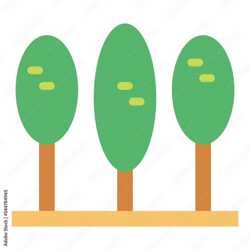 forest flat icon style forest flat icon style