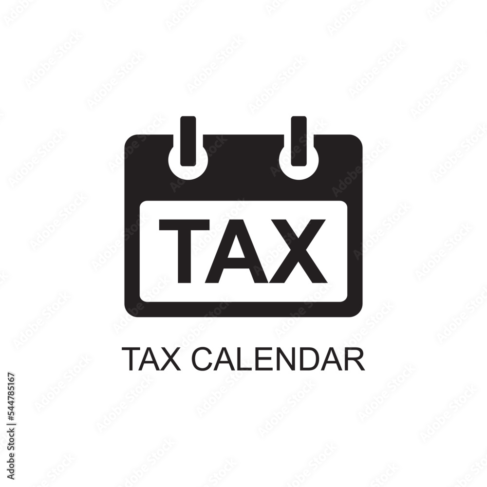 tax calender icon , business icon tax calender icon , business icon