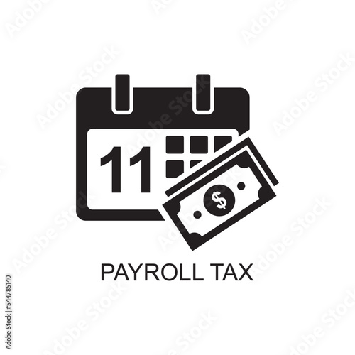 payroll tax icon , business icon