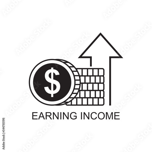 earning income icon , business icon