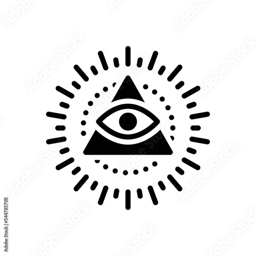 Black solid icon for providence