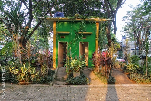 Public toilet in city park