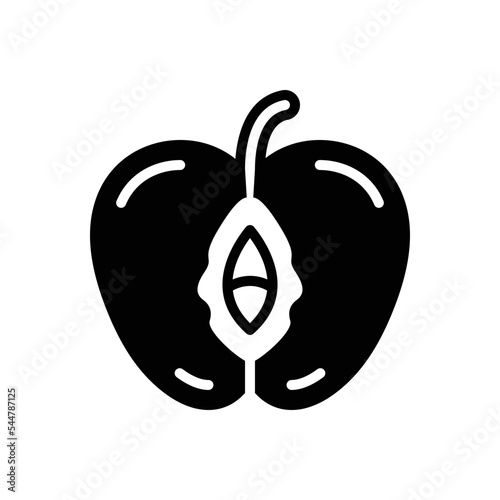  Black solid icon for cunt