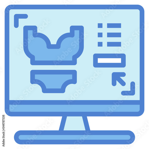 online shop two tone icon style