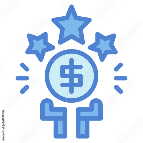 reward two tone icon style