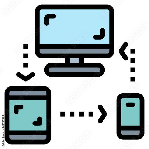 devices filled outline icon style