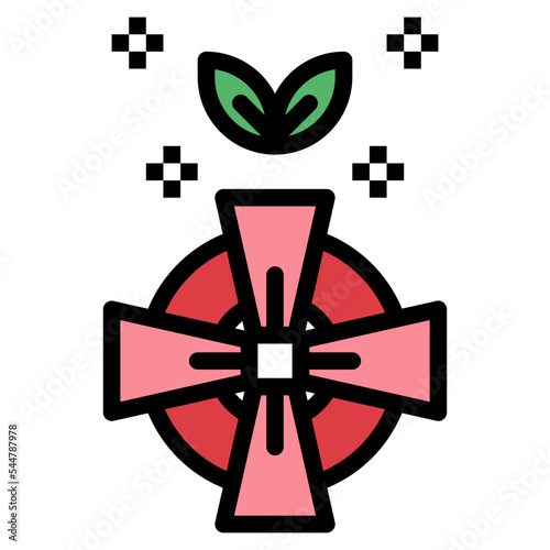 lifesaver filled outline icon style