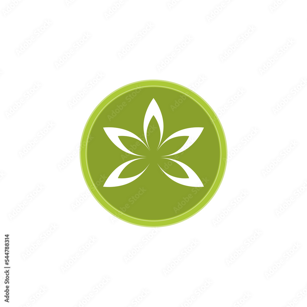 Lotus flower button icon isolated on white background Lotus flower button icon isolated on white background
