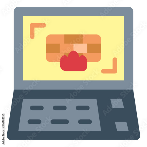 firewall flat icon style