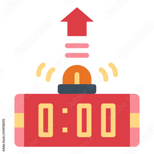 uptime flat icon style