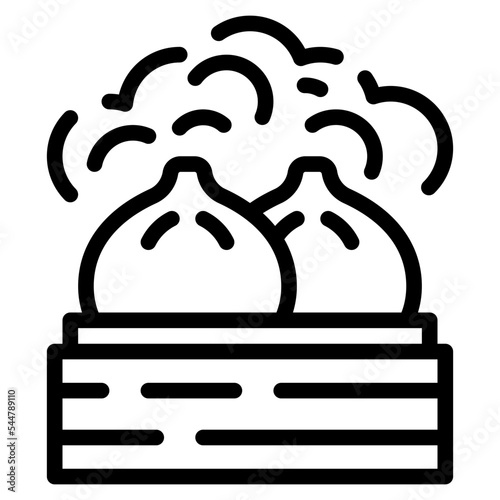 dumpling line icon