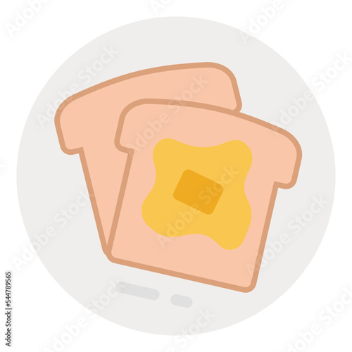 toast flat icon
