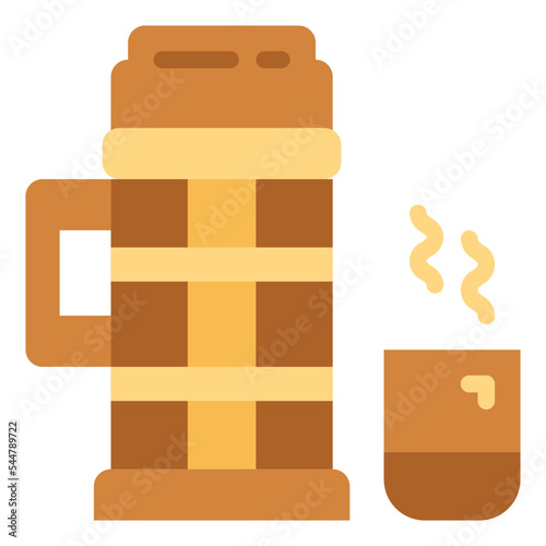 thermo flat icon style