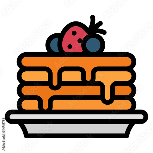 pancake line icon