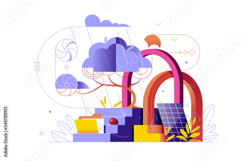 Abstraction with geometric figures