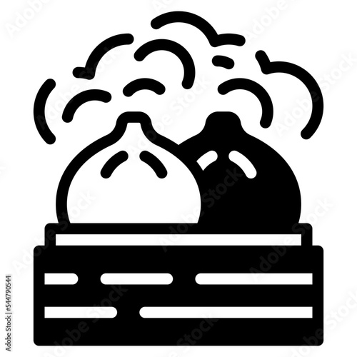 dumpling glyph icon
