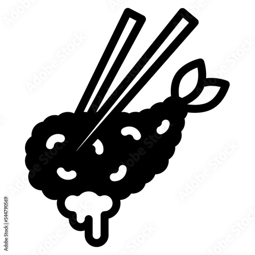 fried glyph icon