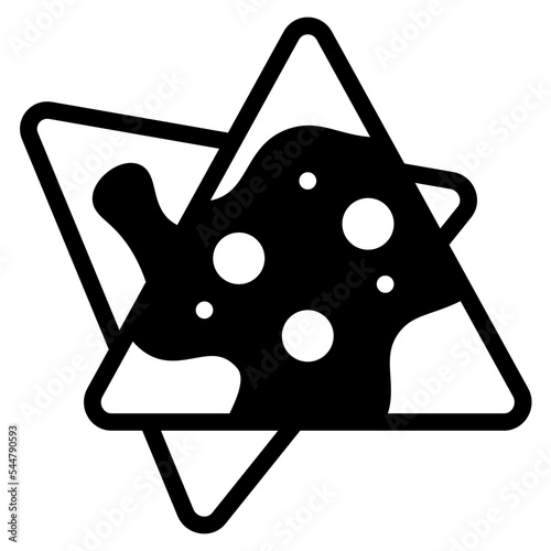 nachos glyph icon