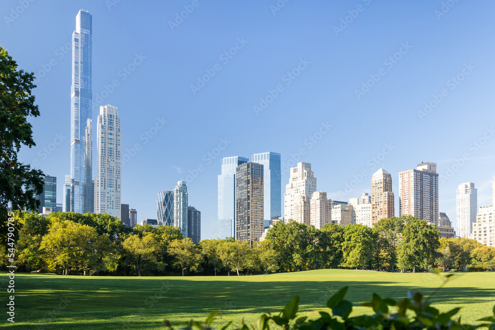 Fototapeta premium Manhattan skyscrapers and Central Park