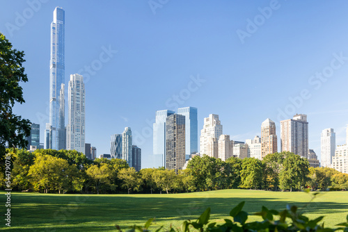Manhattan skyscrapers and Central Park