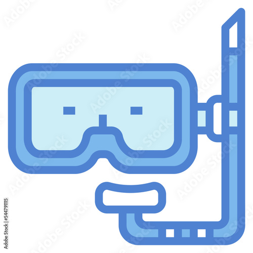 snorkel two tone icon style