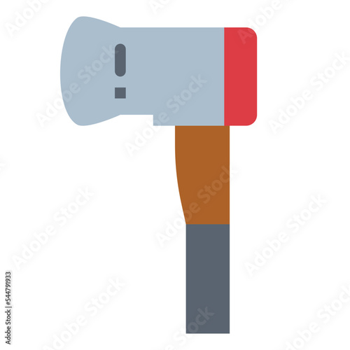 hatchet flat icon style