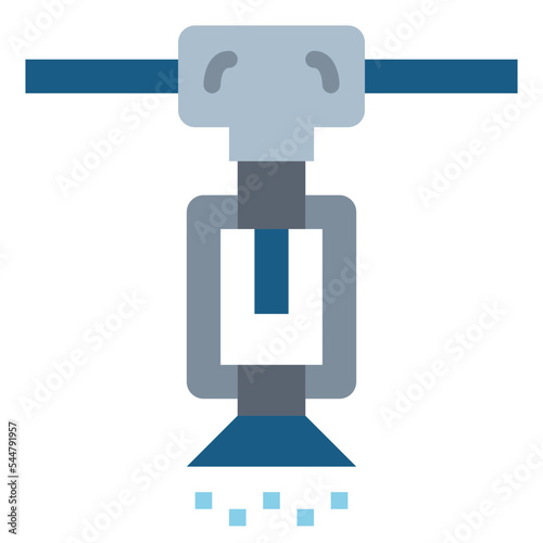 sprinkler flat icon style