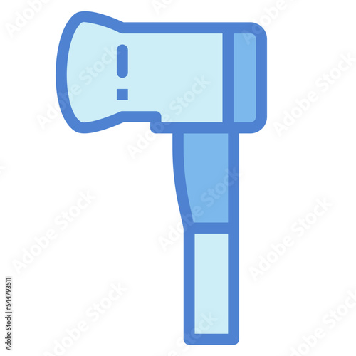 hatchet two tone icon style