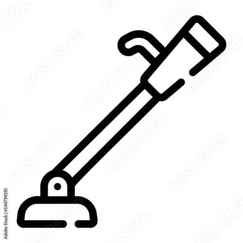 metal detector line icon