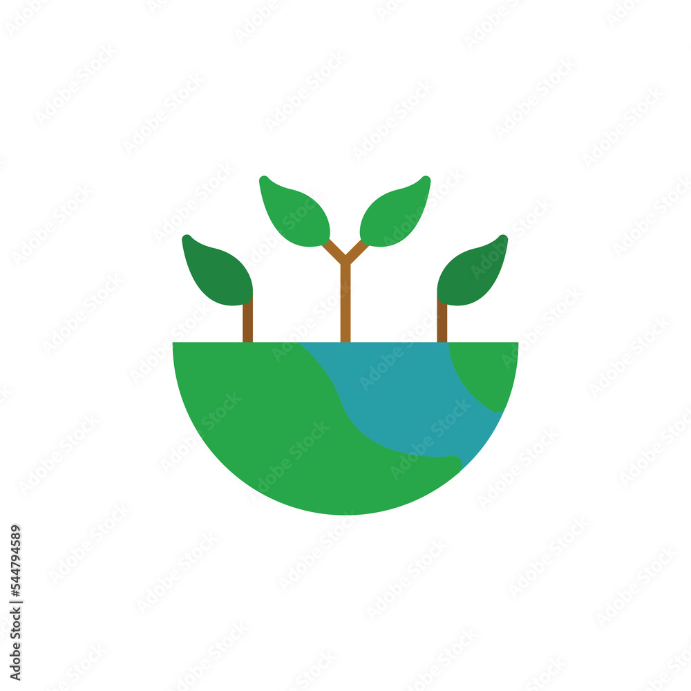 Ecology theme icon suitable for app, web or additional decoration in your project Ecology theme icon suitable for app, web or additional decoration in your project