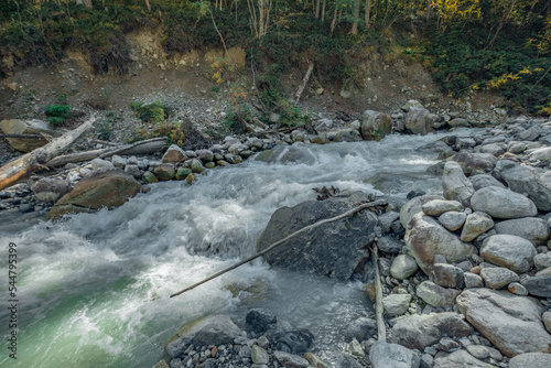 Fototapeta Naklejka Na Ścianę i Meble -  mountain river in the Republic of North Ossetia-Alania