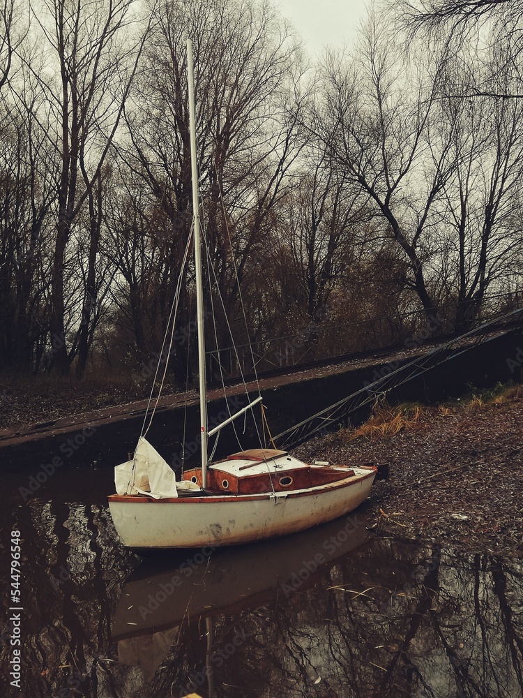 boat on the river