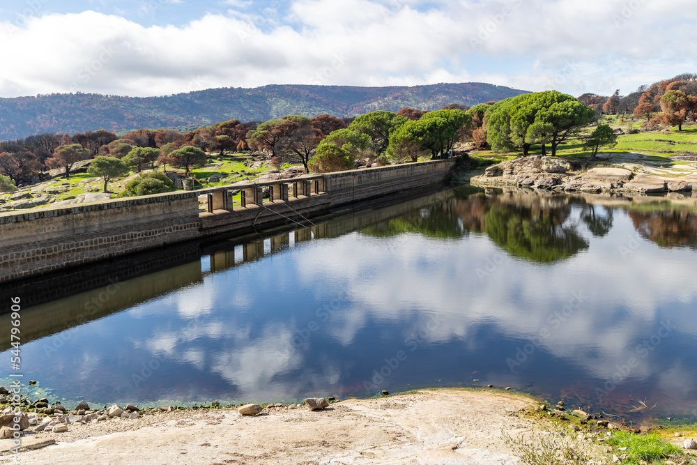 Dam at Becedas river in Avila. Spain