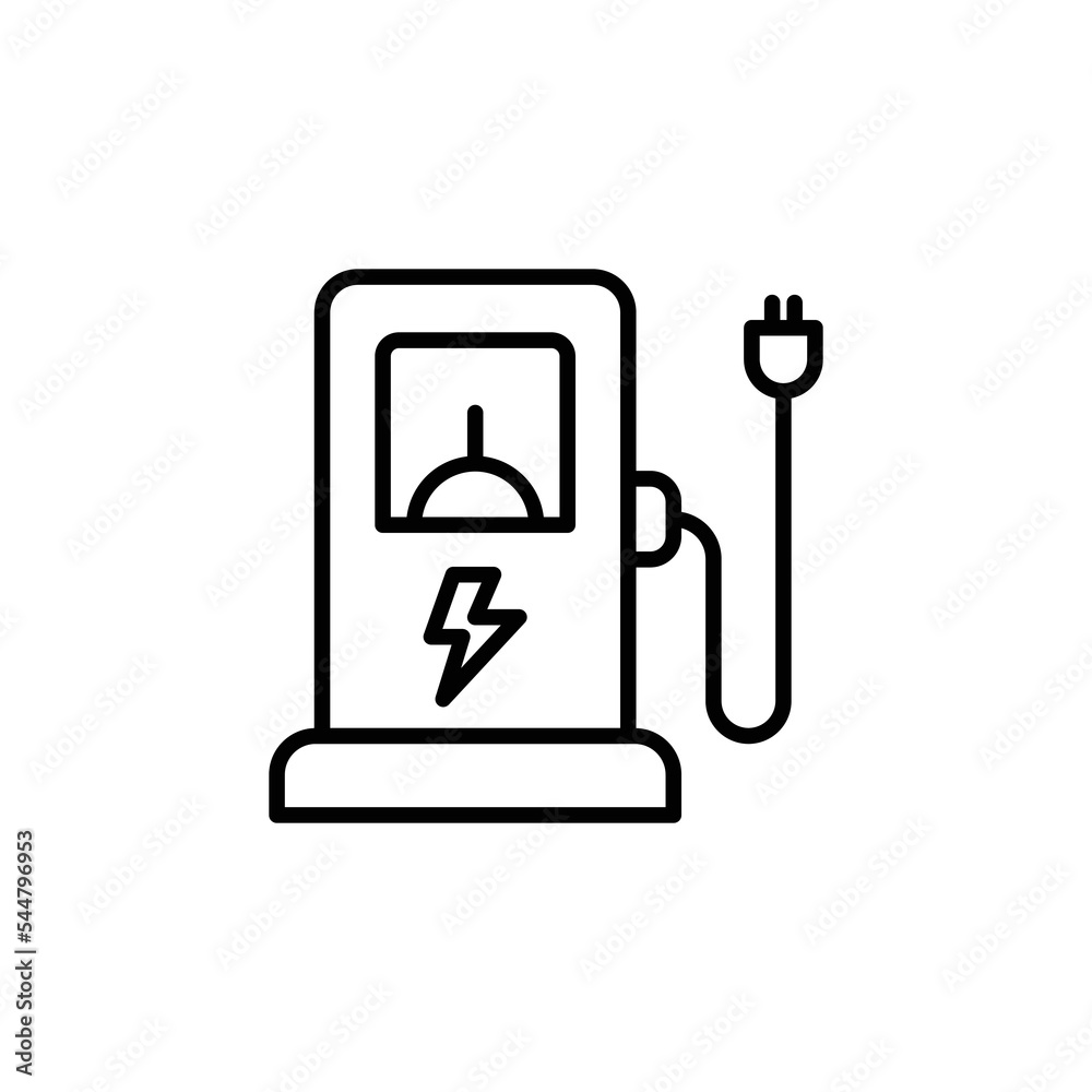 Electric Station theme icon suitable for app, web or additional decoration in your project Electric Station theme icon suitable for app, web or additional decoration in your project