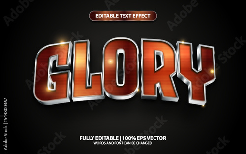 Fototapeta Naklejka Na Ścianę i Meble -  Text Effect 3D Glory