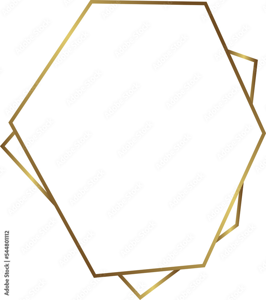 golden geometric frame
