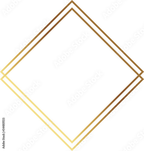 Free Download golden geometric frame - GFXLoad