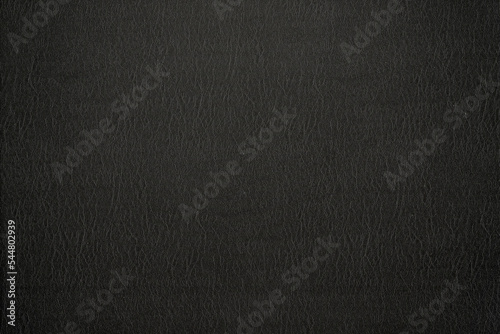 Natural black leather texture for background or wallpaper