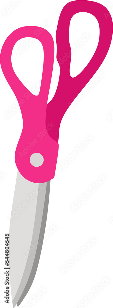 Office scissors. Vector illustration in a flat style. Office scissors. Vector illustration in a flat style.