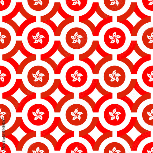 hong kong flag pattern. abstract background. vector illustration