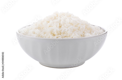 Rice in a bowl on transparent png