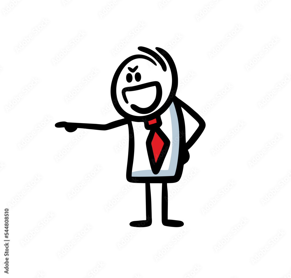Man in office costume and impish smile point with his finger on something. Man in office costume and impish smile point with his finger on something.