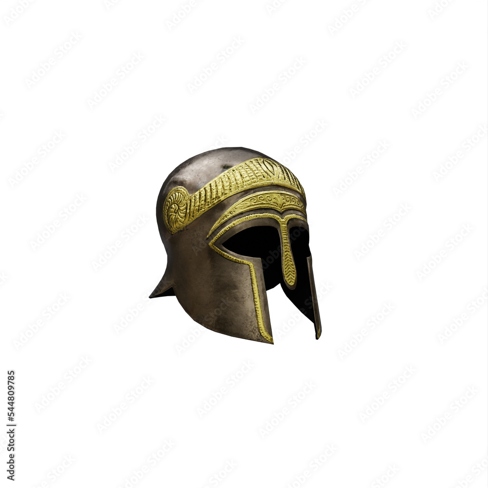 Fototapeta premium Greek Helmet isolated