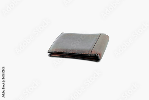 Wallet black on white background